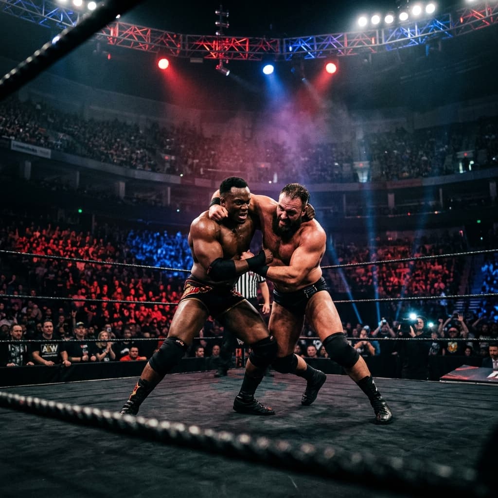 Pro Wrestling League Arena Background